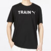 Grafisk tog-T-skjorte «Svart»