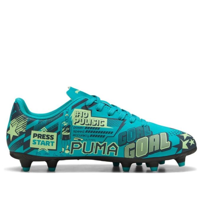 (GS) Christian Pulisic x Ultra Legacy FG/AG «Helgjennomsiktig trykk – Dyp akvamarin»