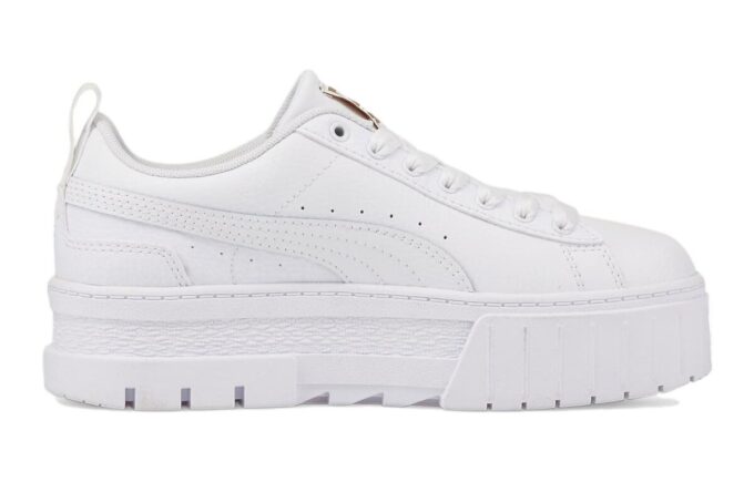 (GS) Mayze Leather «Hvitt lag med gull»
