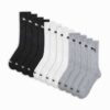 Herre Half Terry Crew-sokker (6 par)