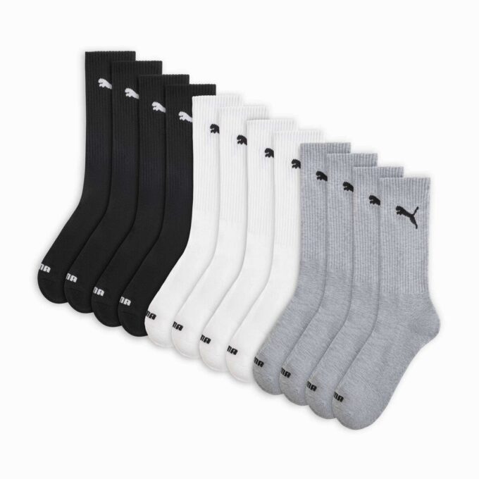 Herre Half Terry Crew-sokker (6 par)