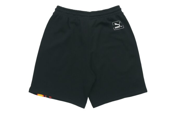 Herre PUMA Casual Pustende Strikkeshorts Svart