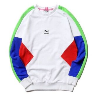 Herre PUMA TFS Crew rund hals genser hvit