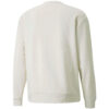 Herre PUMA Winterized Crew Logo Ensfarget Fleeceforet Sportsstrikk Rund Hals Genser Hvit
