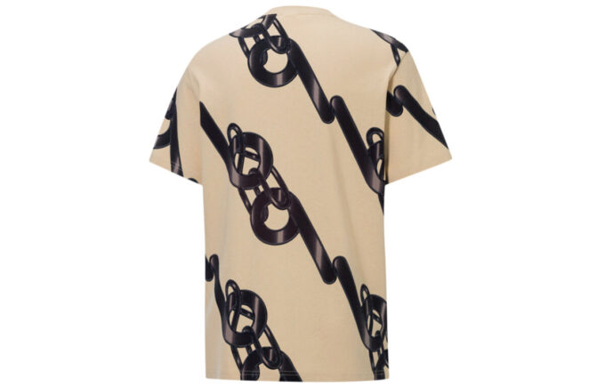 Herre PUMA x PRONOUNCE Unisex Graphic T-skjorte med crossover-kjedetrykk Athleisure Casual Sports Kortermet Khaki