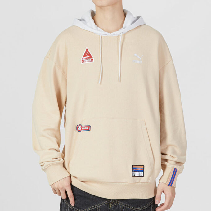 Hettegenser med laglogo «Beige»