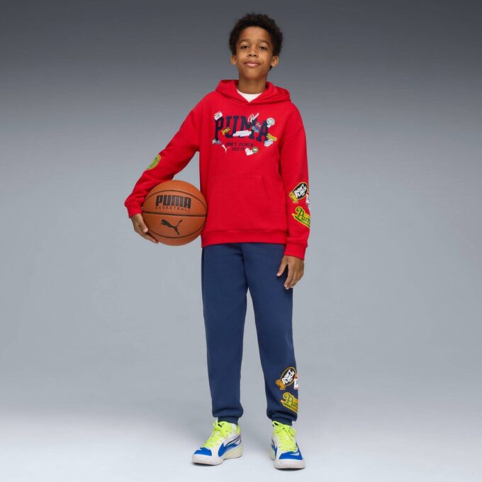 Hooper Hotline store barnebasketballjoggebukser