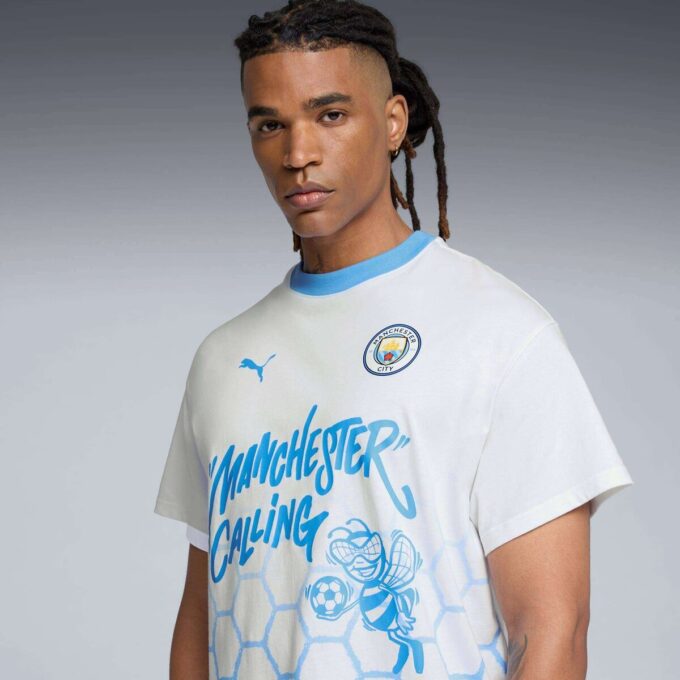 HOOPS x Manchester City herre basketballtrøye