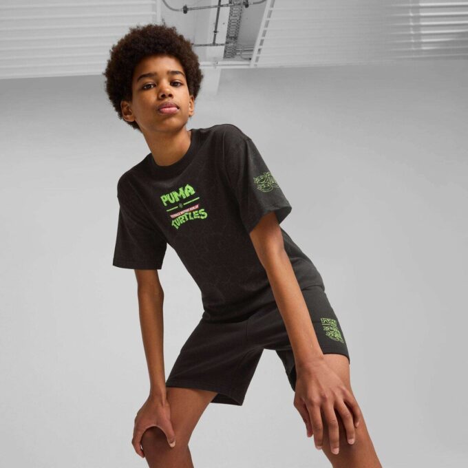 HOOPS x TMNT avslappet t-skjorte med heldekkende trykk for store barn