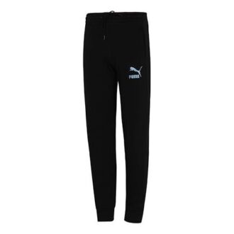 Iconic T7 Logo Print Bundle Feet Sportsbukser Svart