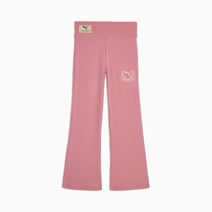 Klassepakke store barneleggings med høy midje og utsving