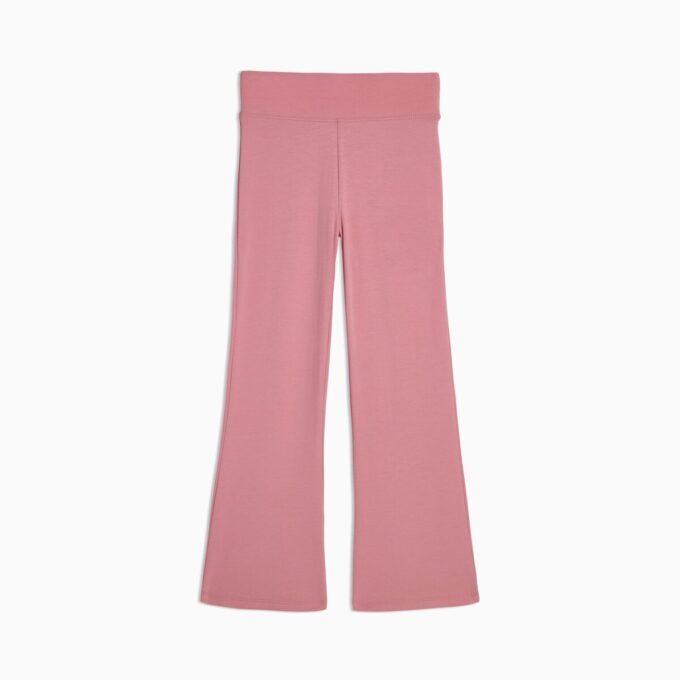 Klassepakke store barneleggings med høy midje og utsving