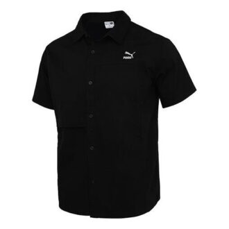 Klassikere Oversized Kortermet Poloskjorte &laquo;Svart&raquo;