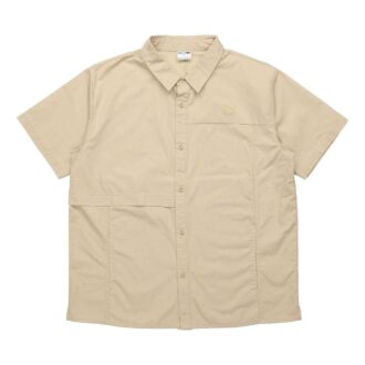 Klassisk oversized kortermet poloskjorte &laquo;Beige&raquo;