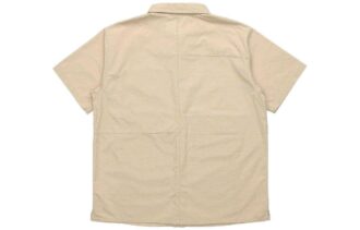 Klassisk oversized kortermet poloskjorte &laquo;Beige&raquo;