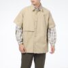 Klassisk oversized kortermet poloskjorte &laquo;Beige&raquo;
