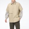 Klassisk oversized kortermet poloskjorte &laquo;Beige&raquo;