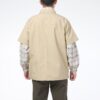 Klassisk oversized kortermet poloskjorte &laquo;Beige&raquo;