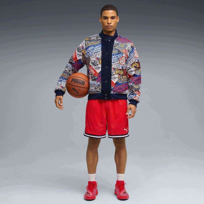 Klistremerkepakke Herre Basketball Varsity Jakke