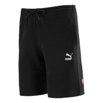 Klubbshorts Brodert Logo Avslappet Sport Svart