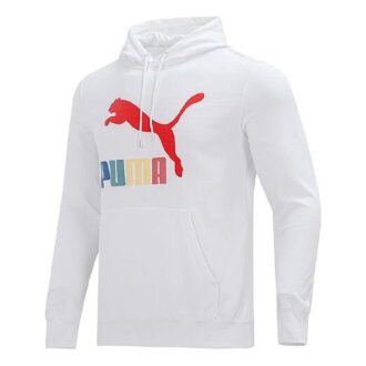 Kontrastfarger Logotrykk Strikket Hvit