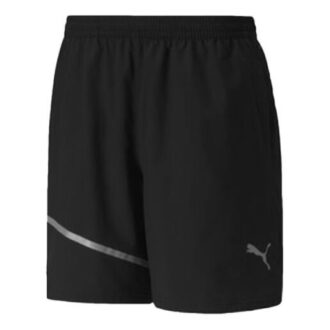 Lett vevd 7″ løpeshorts &laquo;Svart&raquo;