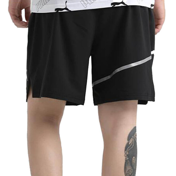Lett vevd 7″ løpeshorts &laquo;Svart&raquo;