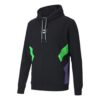 Logo Printed Genser med hette i fleece Herre Svart