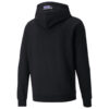 Logo Printed Genser med hette i fleece Herre Svart