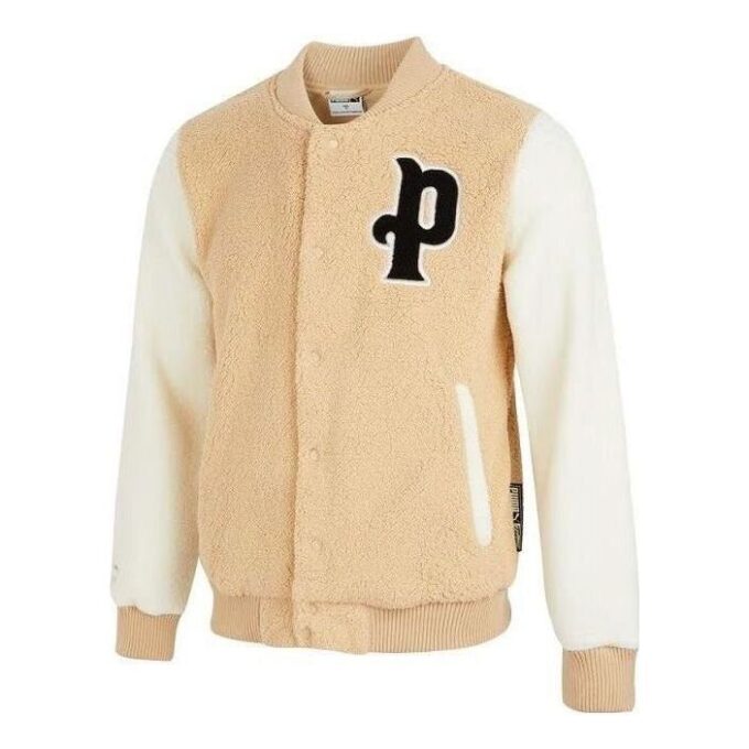 Logo Sherpa Baseballjakke «Beige»