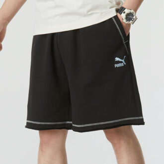 Logoshorts «Svart med hvite sømmer»