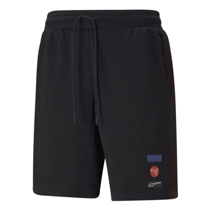 Løping Trening Splicing Strikke Sportshorts Svart