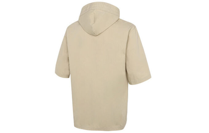 Løs hettegenser, fritidsjakke, kortermet, &laquo;Beige&raquo;