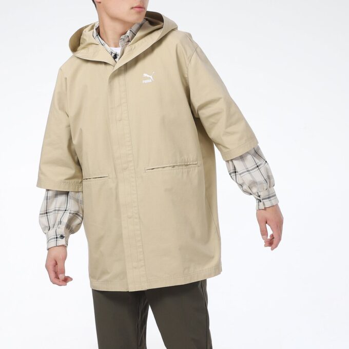 Løs hettegenser, fritidsjakke, kortermet, &laquo;Beige&raquo;