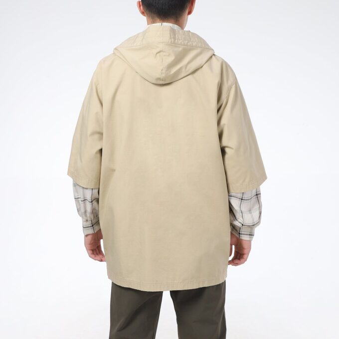 Løs hettegenser, fritidsjakke, kortermet, &laquo;Beige&raquo;