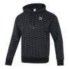 Luxe Aop Full Print Logo Strikkegenser Svart