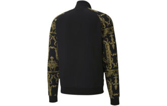 Luxe Aop Track Full-zip logo Printed Sportsjakke Herre Svart/Gull