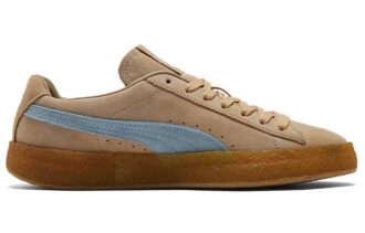 Maison Kitsune x Suede Crepe «Travertin Chambray Blå»