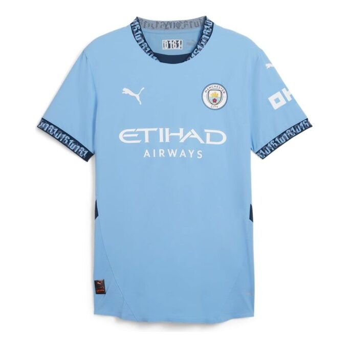 Manchester City 24/25 Autentisk Hjemmedrakt «Blå I Eske»