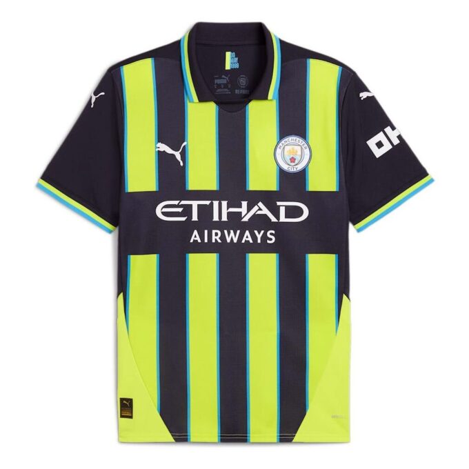 Manchester City 24/25 Bortedrakt «Blå Gul»