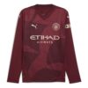 Manchester City 24/25 Bortedrakt med lange ermer &laquo;Rød&raquo;
