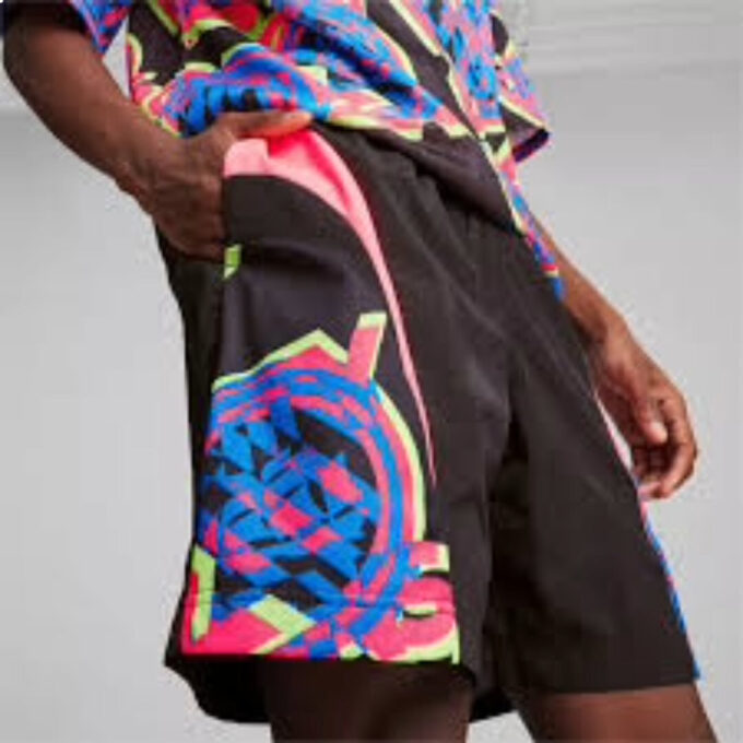 Manchester City FtblNrgy Woven Short &laquo;Svart Flerfarget&raquo;