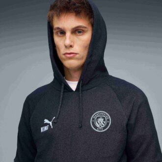Manchester City KING Herre Fotballhettegenser