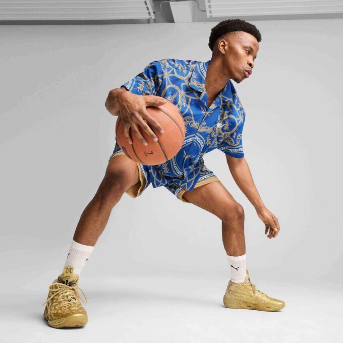 MB.04 Gullfargede barnebasketballsko for menn