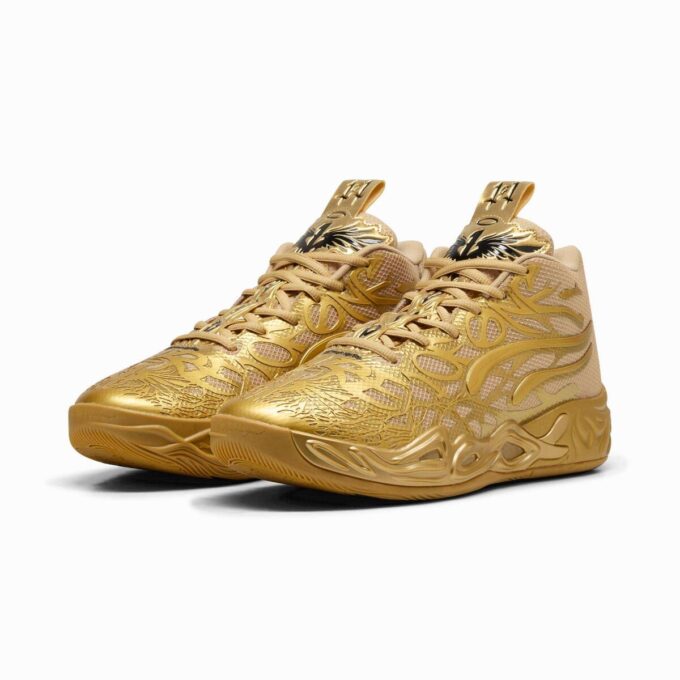 MB.04 Gullfargede barnebasketballsko for menn