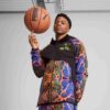 Melo Alien Skin herre basketballjakke med glidelås