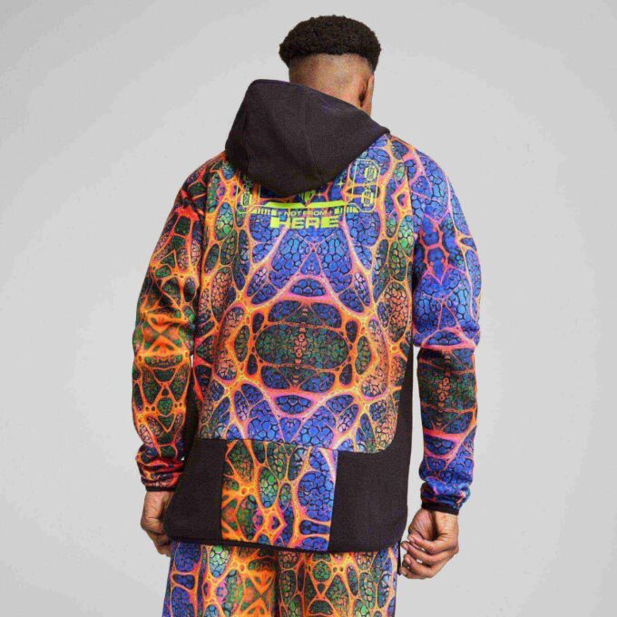 Melo Alien Skin herre basketballjakke med glidelås