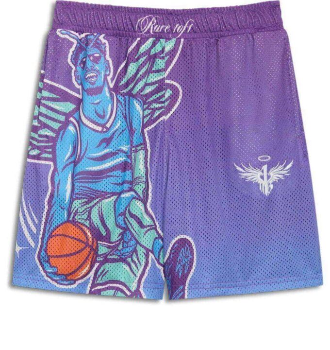 MELO Charlotte Graphic Basketball Shorts «Lilla Glimmer»