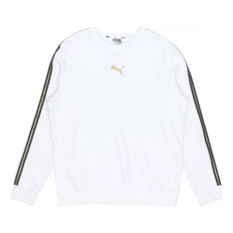 Metallic Nights Crew Genser &laquo;Hvit Svart Gull&raquo;