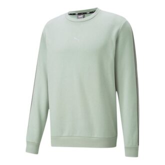 Metallic Nights Crew Genser &laquo;Olivengrønn Hvit&raquo;